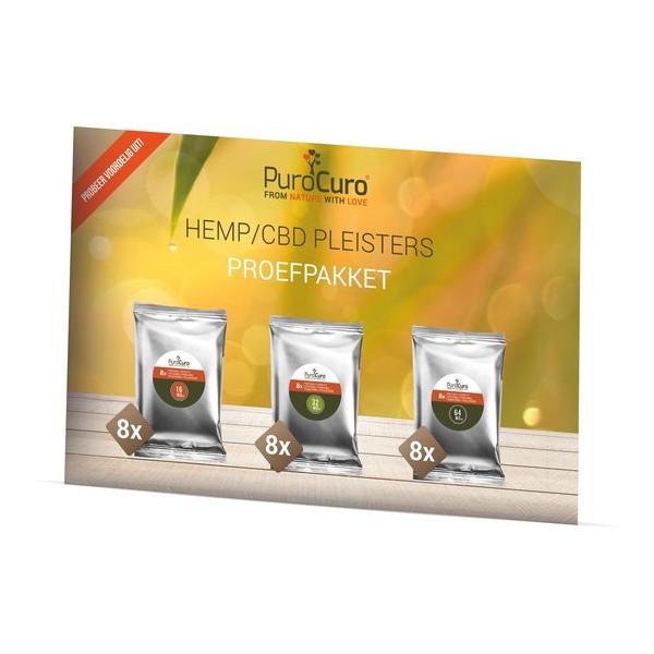 CBD/Hemp pleisters PuroCuro - Speciaal Proefpakket - om uit te proberen