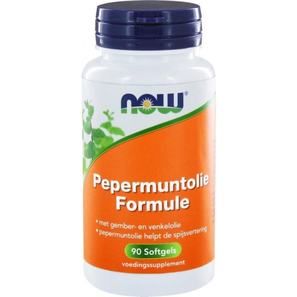 Pepermuntolie Formule (90 softgels) - NOW