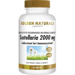 Golden Naturals Scutellaria 2000 mg (60 veganistische capsules)