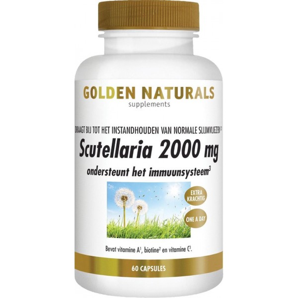 Golden Naturals Scutellaria 2000 mg (60 veganistische capsules)