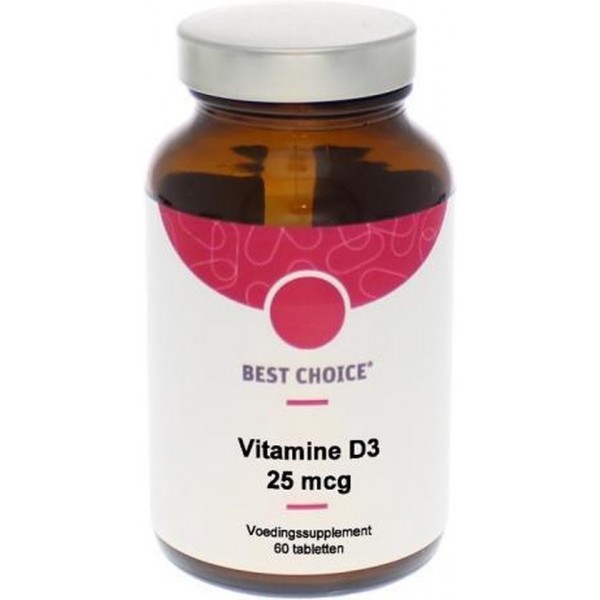 Best Choice Vitamine D3 25 mcg 60 tabletten