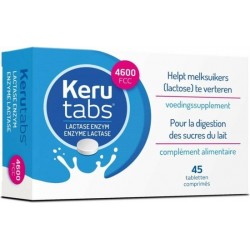 Kerutabs Lactase Enzym 4600 FCC 45 tabletten