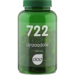 AOV 722 Lijnzaadolie (1.000 mg) - 90 tabletten - Vetzuren - Voedingssupplementen