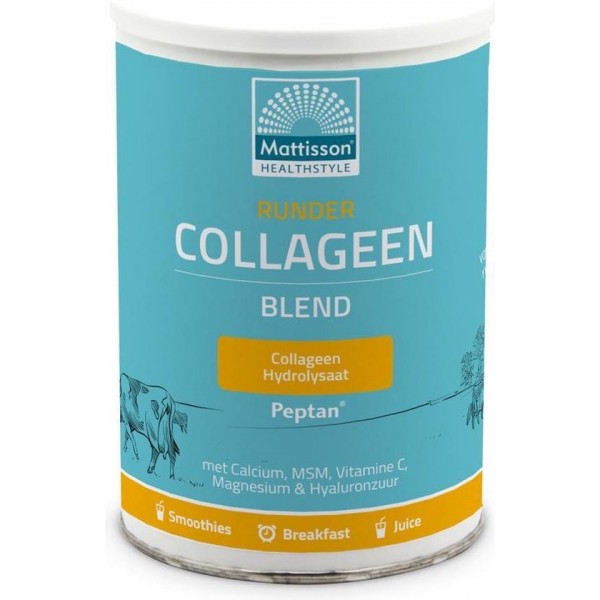 Mattisson / Runder Collageen Poeder met Vanille smaak Peptan® Blend - 300 gram