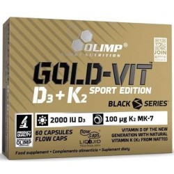 Gold-Vit D3+K2 2000IU 60caps