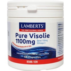 Lamberts Pure Visolie - 1100 mg - 120 Capsules - Visolie - Voedingssupplement