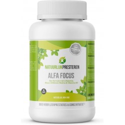 Natuurlijk Presteren Alfa Focus - Blauw Glidkruid met L-theanine, B3 en Biotine 60 CAPS