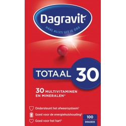 Dagravit Totaal 30 Multivitaminen Voedingssupplement - 100 tabletten