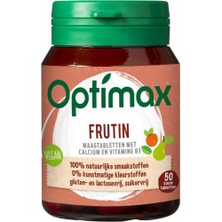 Optimax Frutin Maagfijn - Voedingssupplement - 50 Kauwtabletten