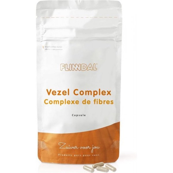 Flinndal Vezel Complex 90 capsules - Voor de darmen en de stoelgang - Bezorgd via de brievenbus - 8720211900907