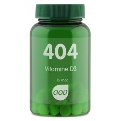 AOV 404 Vitamine D3 (15 mcg) - 60 tabetten - Vitaminen - Voedingssupplementen