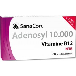 SanaCore Adenosyl 10.000 - Actieve Vitamine B12 - 60 zuigtabletten - Adenosylcobalamine