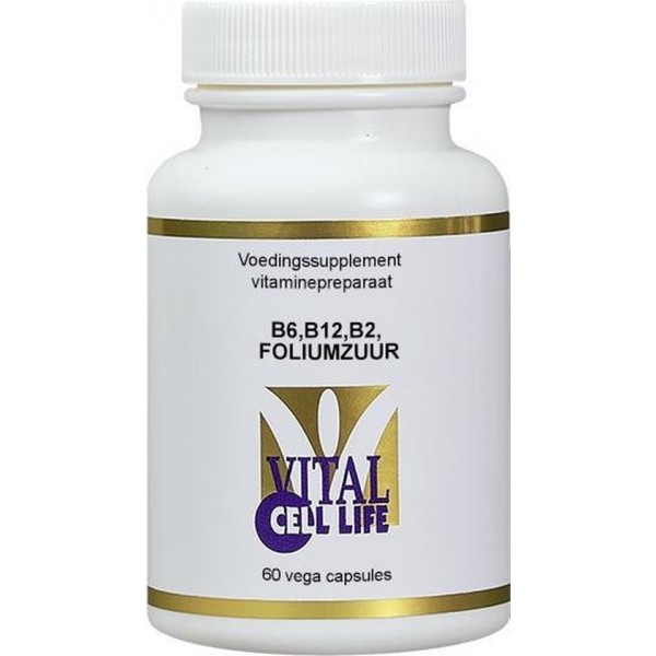 Vital Cell Life B6, B12, B2, Foliumzuur - 60 capsules  - Vitaminen