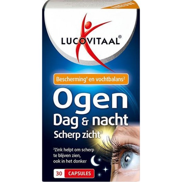 Lucovitaal - Ogen Dag & Nacht Scherp Zicht - 30 capsules - Voedingssupplementen