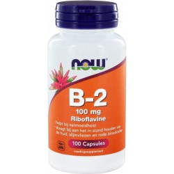 Now Foods - Vitamine B-2 100 mg - 100 Capsules