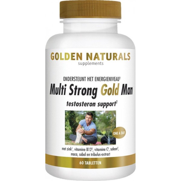 Golden Naturals Multi Strong Gold Man (60 vegetarische tabletten)