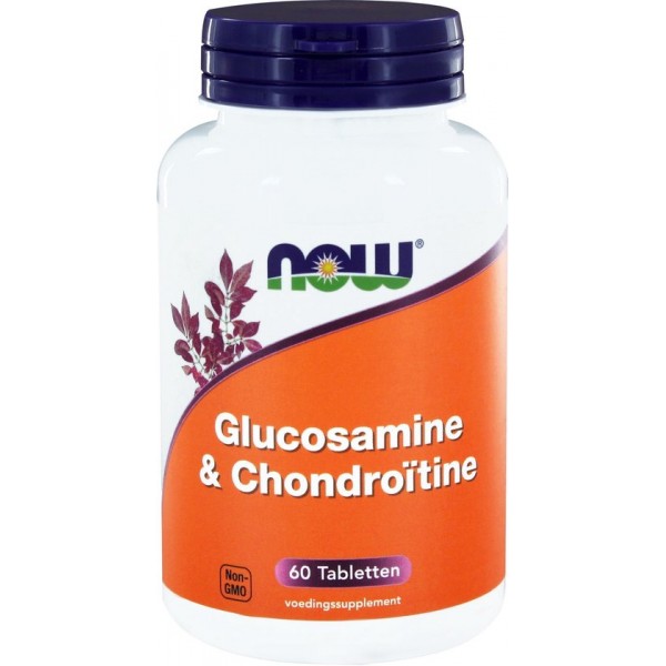 NOW Glucosamine & Chondroïtine - 60 Tabletten - Voedingssupplement