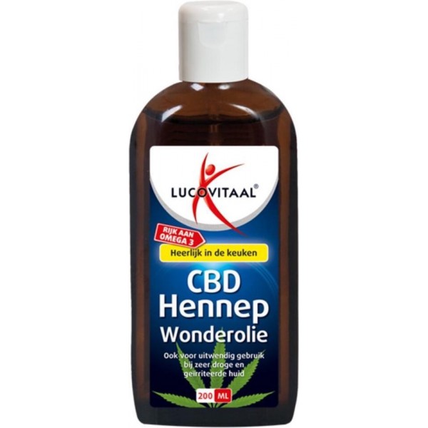 Lucovitaal Hennep CBD Huidwonder Olie - 200 ml