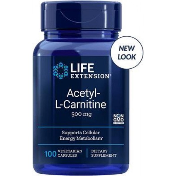 Acetyl-L-Carnitine, 500 Mg, 100 Capsules