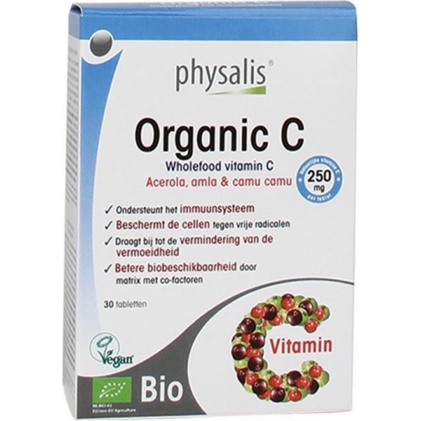 PHYSALIS ORGANIC WHOLEFOOD VITAMINE C 30 TABLETTEN