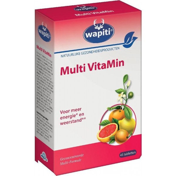 Wapiti Multivitamine - 45 tabletten - Multivitamine