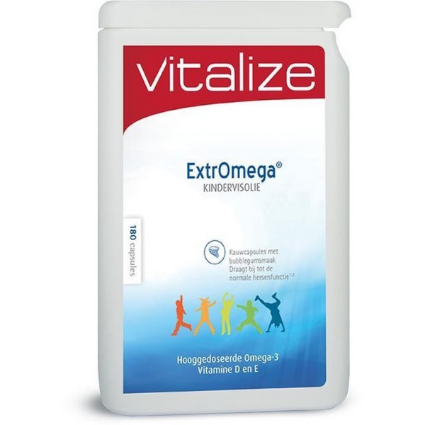 Vitalize ExtrOmega Kindervisolie 180 Kauwcapsules