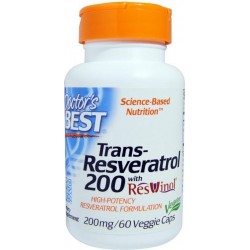 Trans-Resveratrol 200 mg (60 Veggie Caps) - Doctor's Best