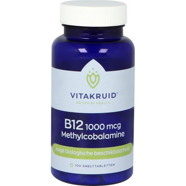 Vitakruid Vitamine b12 1000 mcg methylcobalamine