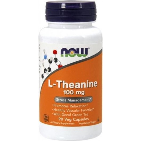 L-Theanine 100mg Now Foods 90v-caps