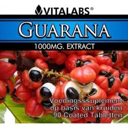 VitaTabs Guarana Extract 1000 mg  - Vetverbrander - 90 tabletten - Voedingssupplementen