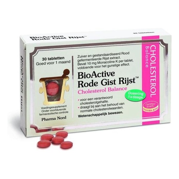 Bioactive rode gist rijst 30 tableten - Voedingssupplement