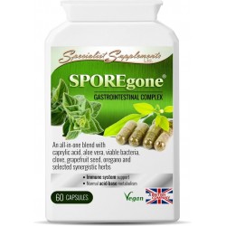 SPOREgone v2 (SN012) caps 60 capsules: Anti-Candida, gezonde darm- en detoxformule