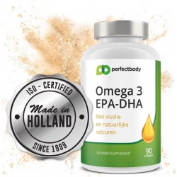 Omega 3 Visolie Capsules (DHA/EPA) - 90 Softgels - PerfectBody.nl