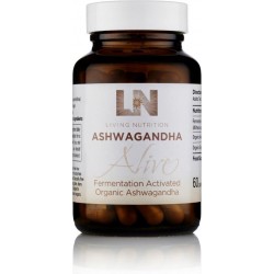 Living Nutrition / Gefermenteerde Ashwagandha Capsules – Bio 60 stuks