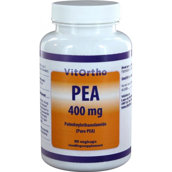 PEA 400 mg palmitoylethanolamide (Pure PEA) (90 vegicaps) - VitOrtho