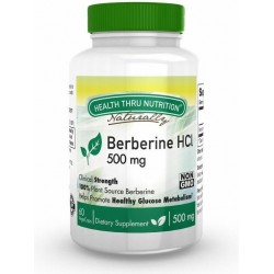 Berberine HCl 500 mg (non-GMO) (60 Vegicaps) - Health Thru Nutrition