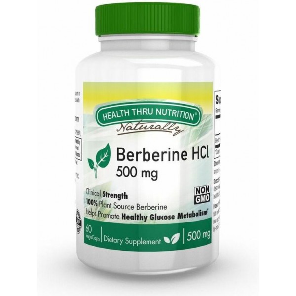 Berberine HCl 500 mg (non-GMO) (60 Vegicaps) - Health Thru Nutrition