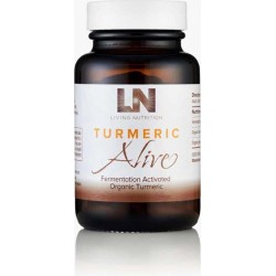 LIVING NUTRITION / TURMERIC ALIVE – GEFERMENTEERDE ACTIVATED BIOLOGISCHE KURKUMA – 60 CAPS