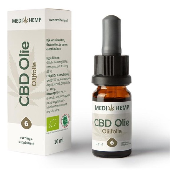 Medihemp CBD Olijf Olie - 6% - 10ml