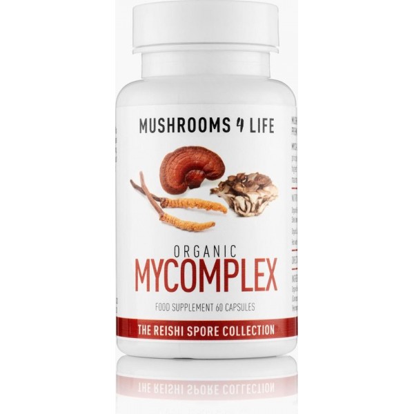 MUSHROOMS4LIFE / REISHI MYCOMPLEX PADDESTOEL BIOLOGISCH – 60 CAPS