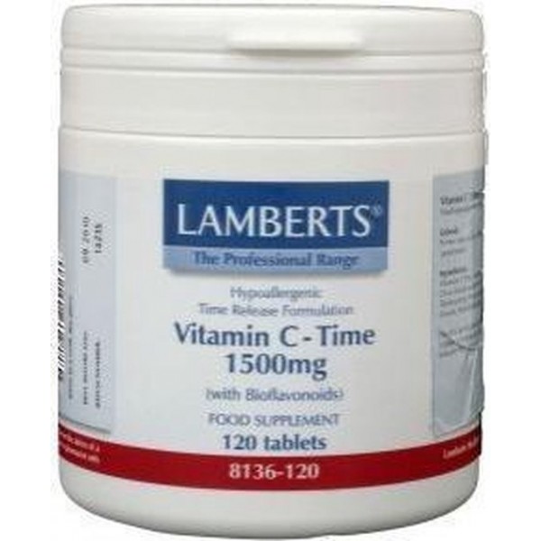 Lamberts Vitamine C-Time 1500 mg - 120 Tabletten - Vitaminen