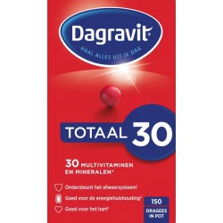 Dagravit Totaal 30 Multivitaminen Voedingssupplement - 150 Tabletten