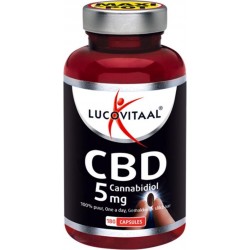 Lucovitaal CBD 5 milligram Cannabidiol Voedingsupplement - 180 capsules