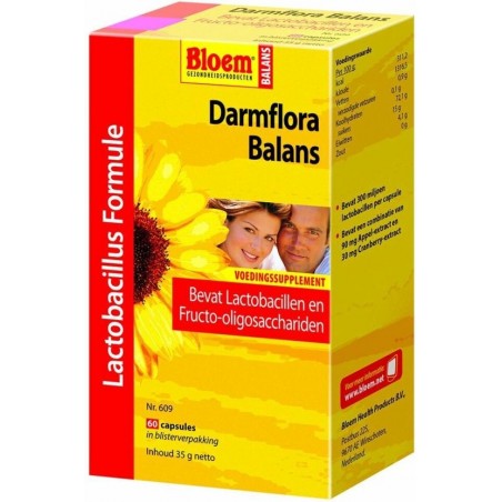 Bloem Darmflora Balans - 60 Capsules - Voedingssupplement