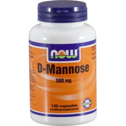 Now Foods - D-Mannose 500 mg - 120 Vegicaps