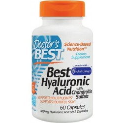 Doctor's Best Best hyaluronzuur met chondroitine sulfaat - 60 Capsules - Voedingssupplement