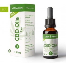 Medihemp CBD olie puur - 5% - 30 ml