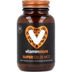 Vitaminstore  - Super D3 25 mcg vitamine D - 250 softgels