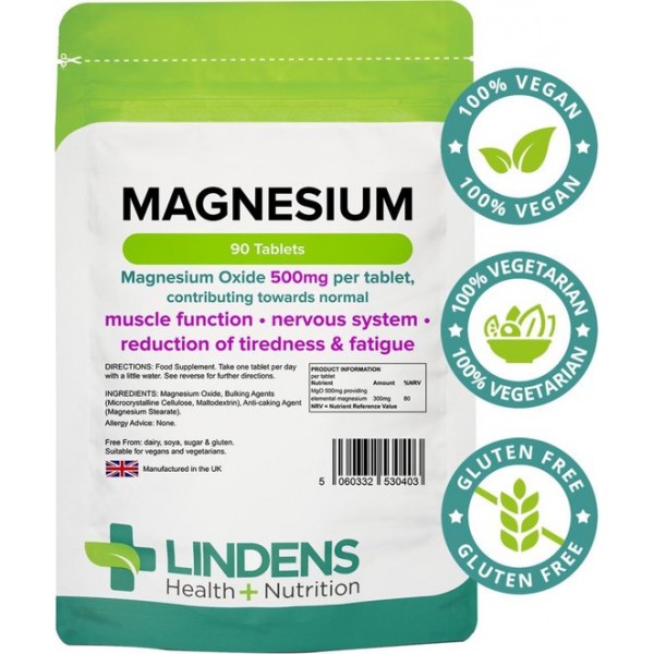 Lindens - Magnesium 500mg - 90 tabletten