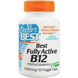 Best volledig actieve vitamine B12, 1500 mcg (60 Veggie Caps) - Doctor's Best